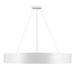 GLOBOSTAR® BURTON 61203-P Μοντέρνο Κρεμαστό Φωτιστικό Οροφής LED 75W 8625lm 120° AC 220-240V IP20 Ρυθμιζόμενο Λευκό CCT με Χειριστήριο από 2700K έως 6000K Dimmable - Lumileds SMD Chip - Λευκό Ματ - Μ60 x Π60 x Υ8cm - 3 Χρόνια Εγγύηση - Image 5