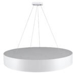 GLOBOSTAR® BURTON 61203-P Μοντέρνο Κρεμαστό Φωτιστικό Οροφής LED 75W 8625lm 120° AC 220-240V IP20 Ρυθμιζόμενο Λευκό CCT με Χειριστήριο από 2700K έως 6000K Dimmable - Lumileds SMD Chip - Λευκό Ματ - Μ60 x Π60 x Υ8cm - 3 Χρόνια Εγγύηση - Image 6