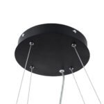 GLOBOSTAR® KAMALA 61206-P Μοντέρνο Κρεμαστό Φωτιστικό Οροφής LED 67W 7370lm 120° AC 220-240V IP20 Ρυθμιζόμενο Λευκό CCT με Χειριστήριο από 2700K έως 6000K Dimmable - Lumileds SMD Chip - Μαύρο Ματ - Μ40 x Π40 x Υ8cm - 3 Χρόνια Εγγύηση - Image 15