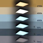 GLOBOSTAR® KAMALA 61206-P Μοντέρνο Κρεμαστό Φωτιστικό Οροφής LED 67W 7370lm 120° AC 220-240V IP20 Ρυθμιζόμενο Λευκό CCT με Χειριστήριο από 2700K έως 6000K Dimmable - Lumileds SMD Chip - Μαύρο Ματ - Μ40 x Π40 x Υ8cm - 3 Χρόνια Εγγύηση - Image 19