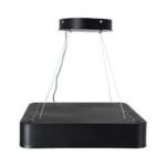 GLOBOSTAR® KAMALA 61206-S Μοντέρνο Φωτιστικό Οροφής LED 67W 7370lm 120° AC 220-240V IP20 Ρυθμιζόμενο Λευκό CCT με Χειριστήριο από 2700K έως 6000K Dimmable - Lumileds SMD Chip - Μαύρο Ματ - Μ40 x Π40 x Υ8cm - 3 Χρόνια Εγγύηση - Image 12