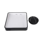 GLOBOSTAR® KAMALA 61206-S Μοντέρνο Φωτιστικό Οροφής LED 67W 7370lm 120° AC 220-240V IP20 Ρυθμιζόμενο Λευκό CCT με Χειριστήριο από 2700K έως 6000K Dimmable - Lumileds SMD Chip - Μαύρο Ματ - Μ40 x Π40 x Υ8cm - 3 Χρόνια Εγγύηση - Image 15