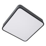 GLOBOSTAR® KAMALA 61206-S Μοντέρνο Φωτιστικό Οροφής LED 67W 7370lm 120° AC 220-240V IP20 Ρυθμιζόμενο Λευκό CCT με Χειριστήριο από 2700K έως 6000K Dimmable - Lumileds SMD Chip - Μαύρο Ματ - Μ40 x Π40 x Υ8cm - 3 Χρόνια Εγγύηση - Image 5