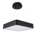 GLOBOSTAR® KAMALA 61206-S Μοντέρνο Φωτιστικό Οροφής LED 67W 7370lm 120° AC 220-240V IP20 Ρυθμιζόμενο Λευκό CCT με Χειριστήριο από 2700K έως 6000K Dimmable - Lumileds SMD Chip - Μαύρο Ματ - Μ40 x Π40 x Υ8cm - 3 Χρόνια Εγγύηση - Image 9