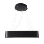 GLOBOSTAR® KAMALA 61206-P Μοντέρνο Κρεμαστό Φωτιστικό Οροφής LED 67W 7370lm 120° AC 220-240V IP20 Ρυθμιζόμενο Λευκό CCT με Χειριστήριο από 2700K έως 6000K Dimmable - Lumileds SMD Chip - Μαύρο Ματ - Μ40 x Π40 x Υ8cm - 3 Χρόνια Εγγύηση - Image 6