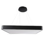 GLOBOSTAR® KAMALA 61210-P Μοντέρνο Κρεμαστό Φωτιστικό Οροφής LED 100W 11020lm 120° AC 220-240V IP20 Ρυθμιζόμενο Λευκό CCT με Χειριστήριο από 2700K έως 6000K Dimmable - Lumileds SMD Chip - Μαύρο Ματ - Μ80 x Π80 x Υ8cm - 3 Χρόνια Εγγύηση - Image 5