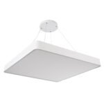 GLOBOSTAR® KAMALA 61211-S Μοντέρνο Φωτιστικό Οροφής LED 100W 11020lm 120° AC 220-240V IP20 Ρυθμιζόμενο Λευκό CCT με Χειριστήριο από 2700K έως 6000K Dimmable - Lumileds SMD Chip - Λευκό Ματ - Μ80 x Π80 x Υ8cm - 3 Χρόνια Εγγύηση - Image 8
