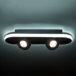 GLOBOSTAR® NESPO 61212 Μοντέρνο Φωτιστικό Οροφής LED 36W 4032lm 360° & 45° AC 220-240V IP20 Ρυθμιζόμενο Λευκό CCT με On/Off 2700K/4500K/6000K - Lumileds SMD Chip - Μαύρο Ματ - Μ40 x Π13 x Υ6.5cm - 3 Χρόνια Εγγύηση - Image 13