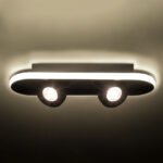 GLOBOSTAR® NESPO 61213 Μοντέρνο Φωτιστικό Οροφής LED 36W 4032lm 360° & 45° AC 220-240V IP20 Ρυθμιζόμενο Λευκό CCT με On/Off 2700K/4500K/6000K - Lumileds SMD Chip - Λευκό Ματ - Μ40 x Π13 x Υ6.5cm - 3 Χρόνια Εγγύηση - Image 12