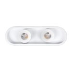 GLOBOSTAR® NESPO 61213 Μοντέρνο Φωτιστικό Οροφής LED 36W 4032lm 360° & 45° AC 220-240V IP20 Ρυθμιζόμενο Λευκό CCT με On/Off 2700K/4500K/6000K - Lumileds SMD Chip - Λευκό Ματ - Μ40 x Π13 x Υ6.5cm - 3 Χρόνια Εγγύηση - Image 5