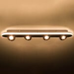 GLOBOSTAR® NESPO 61215 Μοντέρνο Φωτιστικό Οροφής LED 48W 5376lm 360° & 45° AC 220-240V IP20 Ρυθμιζόμενο Λευκό CCT με On/Off 2700K/4500K/6000K - Lumileds SMD Chip - Λευκό Ματ - Μ80 x Π13 x Υ6.5cm - 3 Χρόνια Εγγύηση - Image 11