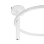 GLOBOSTAR® VERONA 61221 Μοντέρνο Φωτιστικό Οροφής LED 24W 2688lm 360° AC 220-240V IP20 Ρυθμιζόμενο Λευκό CCT με On/Off 2700K/4500K/6000K - Lumileds SMD Chip - Λευκό Ματ - Μ40 x Π40 x Υ23cm - 3 Χρόνια Εγγύηση - Image 6