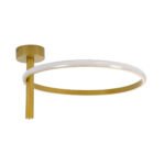 GLOBOSTAR® VERONA 61222 Μοντέρνο Φωτιστικό Οροφής LED 24W 2688lm 360° AC 220-240V IP20 Ρυθμιζόμενο Λευκό CCT με On/Off 2700K/4500K/6000K - Lumileds SMD Chip - Χρυσό - Μ40 x Π40 x Υ23cm - 3 Χρόνια Εγγύηση - Image 3