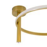 GLOBOSTAR® VERONA 61222 Μοντέρνο Φωτιστικό Οροφής LED 24W 2688lm 360° AC 220-240V IP20 Ρυθμιζόμενο Λευκό CCT με On/Off 2700K/4500K/6000K - Lumileds SMD Chip - Χρυσό - Μ40 x Π40 x Υ23cm - 3 Χρόνια Εγγύηση - Image 6