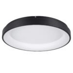 GLOBOSTAR® SALEM 61237 Μοντέρνο Φωτιστικό Οροφής LED 105W 12075lm 120° AC 220-240V IP20 Ρυθμιζόμενο Λευκό CCT με Χειριστήριο από 2700K έως 6000K Dimmable - Lumileds SMD Chip - Μαύρο Ματ - Μ60 x Π60 x Υ8.5cm - 3 Χρόνια Εγγύηση - Image 3