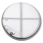 GLOBOSTAR® SALEM 61237 Μοντέρνο Φωτιστικό Οροφής LED 105W 12075lm 120° AC 220-240V IP20 Ρυθμιζόμενο Λευκό CCT με Χειριστήριο από 2700K έως 6000K Dimmable - Lumileds SMD Chip - Μαύρο Ματ - Μ60 x Π60 x Υ8.5cm - 3 Χρόνια Εγγύηση - Image 6