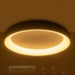 GLOBOSTAR® SALEM 61238 Μοντέρνο Φωτιστικό Οροφής LED 105W 12075lm 120° AC 220-240V IP20 Ρυθμιζόμενο Λευκό CCT με Χειριστήριο από 2700K έως 6000K Dimmable - Lumileds SMD Chip - Γκρι - Μ60 x Π60 x Υ9.5cm - 3 Χρόνια Εγγύηση - Image 11