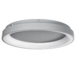GLOBOSTAR® SALEM 61238 Μοντέρνο Φωτιστικό Οροφής LED 105W 12075lm 120° AC 220-240V IP20 Ρυθμιζόμενο Λευκό CCT με Χειριστήριο από 2700K έως 6000K Dimmable - Lumileds SMD Chip - Γκρι - Μ60 x Π60 x Υ9.5cm - 3 Χρόνια Εγγύηση - Image 3