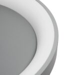 GLOBOSTAR® SALEM 61238 Μοντέρνο Φωτιστικό Οροφής LED 105W 12075lm 120° AC 220-240V IP20 Ρυθμιζόμενο Λευκό CCT με Χειριστήριο από 2700K έως 6000K Dimmable - Lumileds SMD Chip - Γκρι - Μ60 x Π60 x Υ9.5cm - 3 Χρόνια Εγγύηση - Image 8