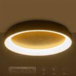 GLOBOSTAR® SALEM 61239 Μοντέρνο Φωτιστικό Οροφής LED 105W 12075lm 120° AC 220-240V IP20 Ρυθμιζόμενο Λευκό CCT με Χειριστήριο από 2700K έως 6000K Dimmable - Lumileds SMD Chip - Χρυσό - Μ60 x Π60 x Υ9.5cm - 3 Χρόνια Εγγύηση - Image 12