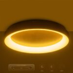 GLOBOSTAR® SALEM 61239 Μοντέρνο Φωτιστικό Οροφής LED 105W 12075lm 120° AC 220-240V IP20 Ρυθμιζόμενο Λευκό CCT με Χειριστήριο από 2700K έως 6000K Dimmable - Lumileds SMD Chip - Χρυσό - Μ60 x Π60 x Υ9.5cm - 3 Χρόνια Εγγύηση - Image 11