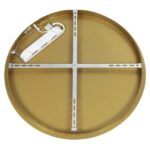 GLOBOSTAR® SALEM 61239 Μοντέρνο Φωτιστικό Οροφής LED 105W 12075lm 120° AC 220-240V IP20 Ρυθμιζόμενο Λευκό CCT με Χειριστήριο από 2700K έως 6000K Dimmable - Lumileds SMD Chip - Χρυσό - Μ60 x Π60 x Υ9.5cm - 3 Χρόνια Εγγύηση - Image 5