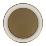 GLOBOSTAR® SALEM 61239 Μοντέρνο Φωτιστικό Οροφής LED 105W 12075lm 120° AC 220-240V IP20 Ρυθμιζόμενο Λευκό CCT με Χειριστήριο από 2700K έως 6000K Dimmable - Lumileds SMD Chip - Χρυσό - Μ60 x Π60 x Υ9.5cm - 3 Χρόνια Εγγύηση - Image 6