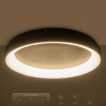 GLOBOSTAR® SALEM 61240 Μοντέρνο Φωτιστικό Οροφής LED 105W 12075lm 120° AC 220-240V IP20 Ρυθμιζόμενο Λευκό CCT με Χειριστήριο από 2700K έως 6000K Dimmable - Lumileds SMD Chip - Καφέ Ματ - Μ60 x Π60 x Υ9.5cm - 3 Χρόνια Εγγύηση - Image 12