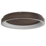 GLOBOSTAR® SALEM 61240 Μοντέρνο Φωτιστικό Οροφής LED 105W 12075lm 120° AC 220-240V IP20 Ρυθμιζόμενο Λευκό CCT με Χειριστήριο από 2700K έως 6000K Dimmable - Lumileds SMD Chip - Καφέ Ματ - Μ60 x Π60 x Υ9.5cm - 3 Χρόνια Εγγύηση - Image 3