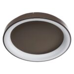 GLOBOSTAR® SALEM 61240 Μοντέρνο Φωτιστικό Οροφής LED 105W 12075lm 120° AC 220-240V IP20 Ρυθμιζόμενο Λευκό CCT με Χειριστήριο από 2700K έως 6000K Dimmable - Lumileds SMD Chip - Καφέ Ματ - Μ60 x Π60 x Υ9.5cm - 3 Χρόνια Εγγύηση - Image 4