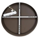 GLOBOSTAR® SALEM 61240 Μοντέρνο Φωτιστικό Οροφής LED 105W 12075lm 120° AC 220-240V IP20 Ρυθμιζόμενο Λευκό CCT με Χειριστήριο από 2700K έως 6000K Dimmable - Lumileds SMD Chip - Καφέ Ματ - Μ60 x Π60 x Υ9.5cm - 3 Χρόνια Εγγύηση - Image 5