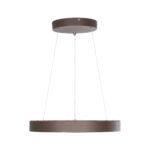 GLOBOSTAR® SALEM 61244 Μοντέρνο Κρεμαστό Φωτιστικό Οροφής LED 75W 8625lm 120° AC 220-240V IP20 Ρυθμιζόμενο Λευκό CCT με Χειριστήριο από 2700K έως 6000K Dimmable - Lumileds SMD Chip - Καφέ Ματ - Μ45 x Π45 x Υ7cm - 3 Χρόνια Εγγύηση - Image 3