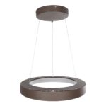 GLOBOSTAR® SALEM 61244 Μοντέρνο Κρεμαστό Φωτιστικό Οροφής LED 75W 8625lm 120° AC 220-240V IP20 Ρυθμιζόμενο Λευκό CCT με Χειριστήριο από 2700K έως 6000K Dimmable - Lumileds SMD Chip - Καφέ Ματ - Μ45 x Π45 x Υ7cm - 3 Χρόνια Εγγύηση - Image 4