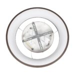 GLOBOSTAR® SALEM 61244 Μοντέρνο Κρεμαστό Φωτιστικό Οροφής LED 75W 8625lm 120° AC 220-240V IP20 Ρυθμιζόμενο Λευκό CCT με Χειριστήριο από 2700K έως 6000K Dimmable - Lumileds SMD Chip - Καφέ Ματ - Μ45 x Π45 x Υ7cm - 3 Χρόνια Εγγύηση - Image 7
