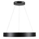 GLOBOSTAR® SALEM 61245 Μοντέρνο Κρεμαστό Φωτιστικό Οροφής LED 105W 12075lm 120° AC 220-240V IP20 Ρυθμιζόμενο Λευκό CCT με Χειριστήριο από 2700K έως 6000K Dimmable - Lumileds SMD Chip - Μαύρο Ματ - Μ60 x Π60 x Υ7cm - 3 Χρόνια Εγγύηση - Image 4