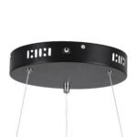 GLOBOSTAR® SALEM 61245 Μοντέρνο Κρεμαστό Φωτιστικό Οροφής LED 105W 12075lm 120° AC 220-240V IP20 Ρυθμιζόμενο Λευκό CCT με Χειριστήριο από 2700K έως 6000K Dimmable - Lumileds SMD Chip - Μαύρο Ματ - Μ60 x Π60 x Υ7cm - 3 Χρόνια Εγγύηση - Image 7