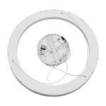 GLOBOSTAR® SALEM 61246 Μοντέρνο Κρεμαστό Φωτιστικό Οροφής LED 105W 12075lm 120° AC 220-240V IP20 Ρυθμιζόμενο Λευκό CCT με Χειριστήριο από 2700K έως 6000K Dimmable - Lumileds SMD Chip - Γκρι - Μ60 x Π60 x Υ7cm - 3 Χρόνια Εγγύηση - Image 8