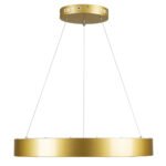 GLOBOSTAR® SALEM 61247 Μοντέρνο Κρεμαστό Φωτιστικό Οροφής LED 105W 12075lm 120° AC 220-240V IP20 Ρυθμιζόμενο Λευκό CCT με Χειριστήριο από 2700K έως 6000K Dimmable - Lumileds SMD Chip - Χρυσό - Μ60 x Π60 x Υ7cm - 3 Χρόνια Εγγύηση - Image 4