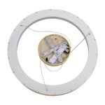 GLOBOSTAR® SALEM 61247 Μοντέρνο Κρεμαστό Φωτιστικό Οροφής LED 105W 12075lm 120° AC 220-240V IP20 Ρυθμιζόμενο Λευκό CCT με Χειριστήριο από 2700K έως 6000K Dimmable - Lumileds SMD Chip - Χρυσό - Μ60 x Π60 x Υ7cm - 3 Χρόνια Εγγύηση - Image 8