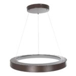 GLOBOSTAR® SALEM 61248 Μοντέρνο Κρεμαστό Φωτιστικό Οροφής LED 105W 12075lm 120° AC 220-240V IP20 Ρυθμιζόμενο Λευκό CCT με Χειριστήριο από 2700K έως 6000K Dimmable - Lumileds SMD Chip - Καφέ Ματ - Μ60 x Π60 x Υ7cm - 3 Χρόνια Εγγύηση - Image 4