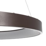 GLOBOSTAR® SALEM 61248 Μοντέρνο Κρεμαστό Φωτιστικό Οροφής LED 105W 12075lm 120° AC 220-240V IP20 Ρυθμιζόμενο Λευκό CCT με Χειριστήριο από 2700K έως 6000K Dimmable - Lumileds SMD Chip - Καφέ Ματ - Μ60 x Π60 x Υ7cm - 3 Χρόνια Εγγύηση - Image 5