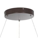 GLOBOSTAR® SALEM 61248 Μοντέρνο Κρεμαστό Φωτιστικό Οροφής LED 105W 12075lm 120° AC 220-240V IP20 Ρυθμιζόμενο Λευκό CCT με Χειριστήριο από 2700K έως 6000K Dimmable - Lumileds SMD Chip - Καφέ Ματ - Μ60 x Π60 x Υ7cm - 3 Χρόνια Εγγύηση - Image 6