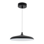 GLOBOSTAR® BARON 61251 Μοντέρνο Κρεμαστό Φωτιστικό Οροφής LED 12W 1440lm 120° AC 220-240V IP20 Ρυθμιζόμενο Λευκό CCT με On/Off 2700K/4500K/6000K - Lumileds SMD Chip - Μαύρο Ματ - Μ25 x Π25 x Υ8cm - 3 Χρόνια Εγγύηση - Image 3