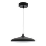 GLOBOSTAR® BARON 61251 Μοντέρνο Κρεμαστό Φωτιστικό Οροφής LED 12W 1440lm 120° AC 220-240V IP20 Ρυθμιζόμενο Λευκό CCT με On/Off 2700K/4500K/6000K - Lumileds SMD Chip - Μαύρο Ματ - Μ25 x Π25 x Υ8cm - 3 Χρόνια Εγγύηση - Image 4