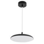 GLOBOSTAR® BARON 61251 Μοντέρνο Κρεμαστό Φωτιστικό Οροφής LED 12W 1440lm 120° AC 220-240V IP20 Ρυθμιζόμενο Λευκό CCT με On/Off 2700K/4500K/6000K - Lumileds SMD Chip - Μαύρο Ματ - Μ25 x Π25 x Υ8cm - 3 Χρόνια Εγγύηση - Image 5