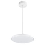 GLOBOSTAR® BARON 61252 Μοντέρνο Κρεμαστό Φωτιστικό Οροφής LED 12W 1440lm 120° AC 220-240V IP20 Ρυθμιζόμενο Λευκό CCT με On/Off 2700K/4500K/6000K - Lumileds SMD Chip - Λευκό Ματ - Μ25 x Π25 x Υ8cm - 3 Χρόνια Εγγύηση - Image 5