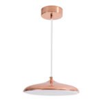 GLOBOSTAR® BARON 61253 Μοντέρνο Κρεμαστό Φωτιστικό Οροφής LED 12W 1440lm 120° AC 220-240V IP20 Ρυθμιζόμενο Λευκό CCT με On/Off 2700K/4500K/6000K - Lumileds SMD Chip - Ροζ Χρυσό - Μ25 x Π25 x Υ8cm - 3 Χρόνια Εγγύηση - Image 3