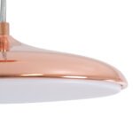 GLOBOSTAR® BARON 61253 Μοντέρνο Κρεμαστό Φωτιστικό Οροφής LED 12W 1440lm 120° AC 220-240V IP20 Ρυθμιζόμενο Λευκό CCT με On/Off 2700K/4500K/6000K - Lumileds SMD Chip - Ροζ Χρυσό - Μ25 x Π25 x Υ8cm - 3 Χρόνια Εγγύηση - Image 6