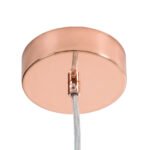 GLOBOSTAR® BARON 61253 Μοντέρνο Κρεμαστό Φωτιστικό Οροφής LED 12W 1440lm 120° AC 220-240V IP20 Ρυθμιζόμενο Λευκό CCT με On/Off 2700K/4500K/6000K - Lumileds SMD Chip - Ροζ Χρυσό - Μ25 x Π25 x Υ8cm - 3 Χρόνια Εγγύηση - Image 7