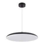 GLOBOSTAR® BARON 61254 Μοντέρνο Κρεμαστό Φωτιστικό Οροφής LED 24W 2880lm 120° AC 220-240V IP20 Ρυθμιζόμενο Λευκό CCT με On/Off 2700K/4500K/6000K - Lumileds SMD Chip - Μαύρο Ματ - Μ40 x Π40 x Υ10cm - 3 Χρόνια Εγγύηση - Image 5